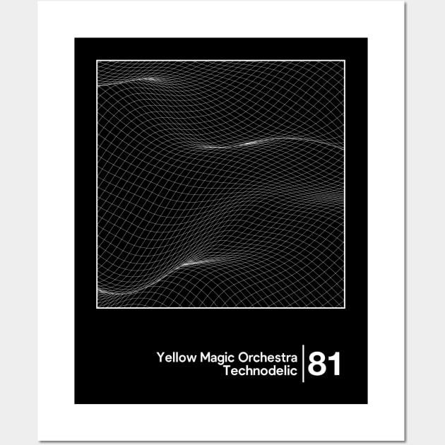 Yellow Magic Orchestra - Technodelic / Minimal Style Graphic Artwork Design Wall Art by saudade